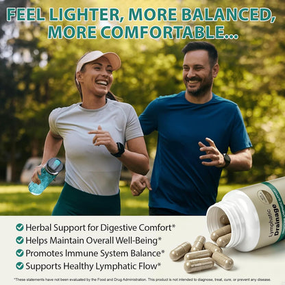 Lymphatic Drainage Supplements, Lymphatic Drainage Capsules for Immune