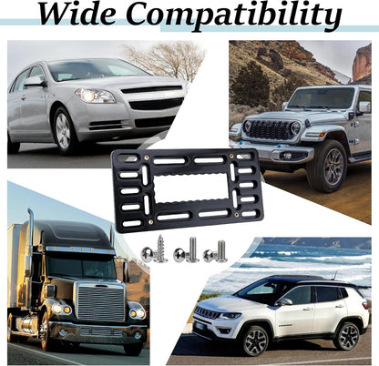 License Plate Bracket Holder, Front License Plate Frames, Universal Kit