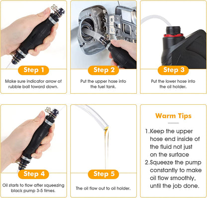 Gasoline Siphon Hose Pump, Hand Water Transfer Pump