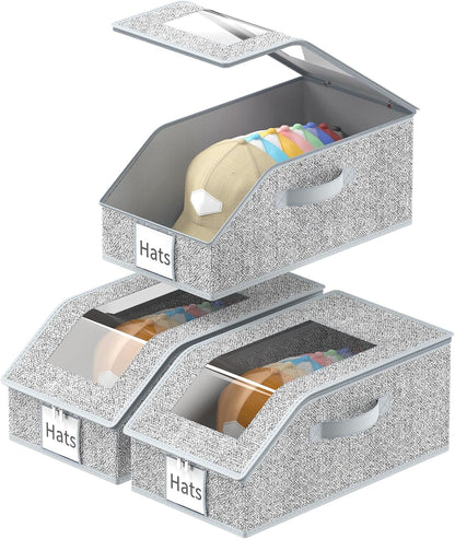 Stackable Hat Storage, Hat Organizer, Baseball Cap Organizer, Quick Access