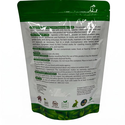 Diatomaceous Earth Food Grade Powder with Peppermint - Crawling Insect Killer for Bed Bugs, Roaches, Ants, Fleas - Indoor & Outdoor Pest Control | Family & Pet Safe | 1 Lb