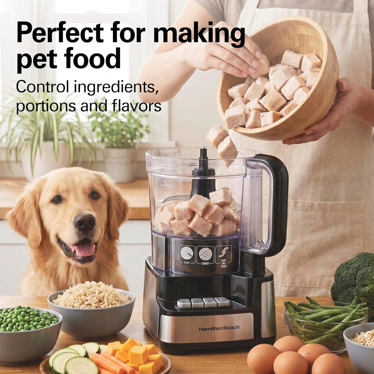 12 Cup Stack & Snap Food Processor and Vegetable Chopper
