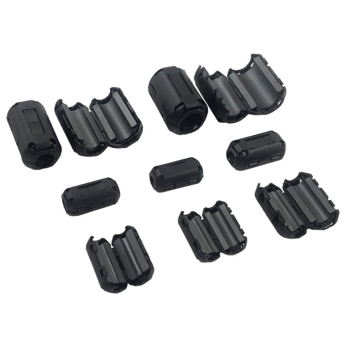 Clip-On Ferrite Choke Core 20 Pcs - Ferrite Bead RFI EMI Noise Suppressor