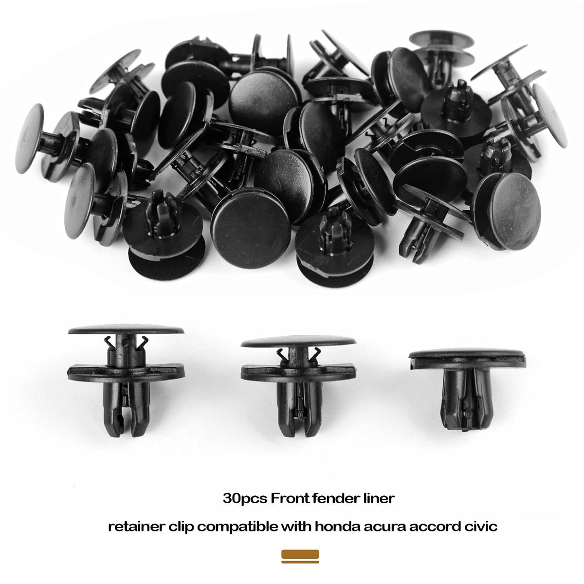 4 in 1 Bumper Fender Liner Clips Fits Honda CR-V Civic Acura Accord