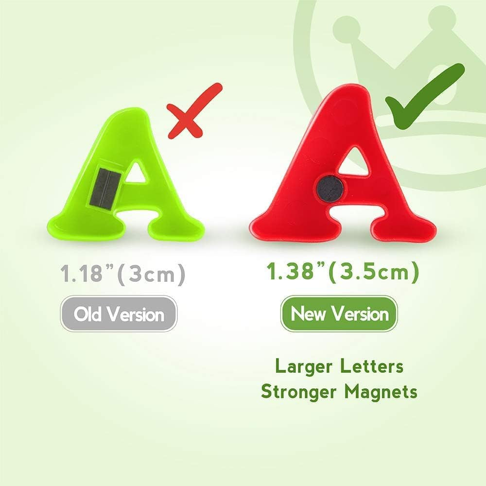 Magnetic Letters Numbers Alphabet Fridge Magnets Colorful Plastic ABC 123 Educational Toy Set Preschool Learning Spelling Counting Uppercase Lowercase Math for 3 4 5 Years Kid(78 Pcs)