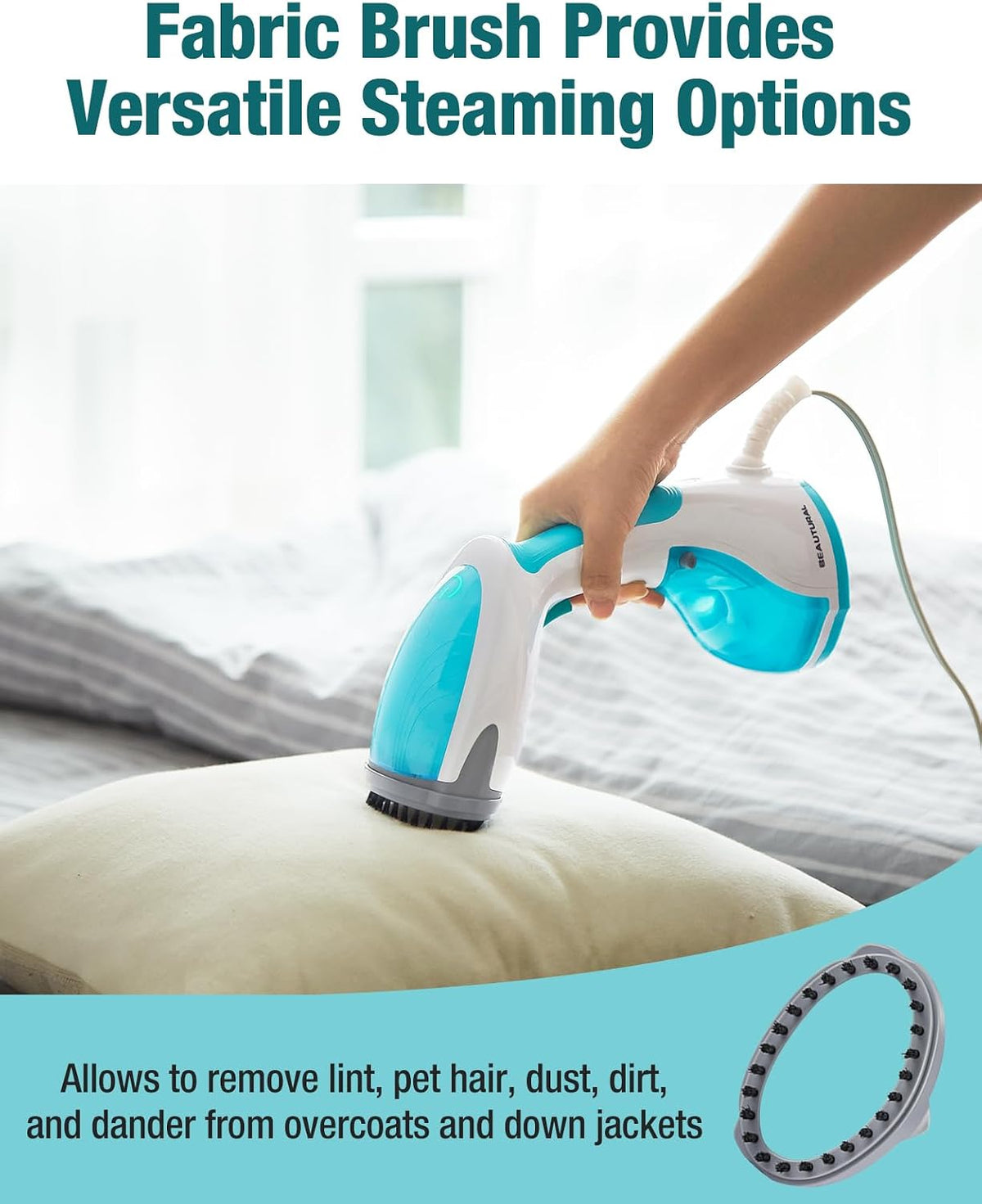 Steamer for Clothes, Handheld Garment Fabric Wrinkle Remover