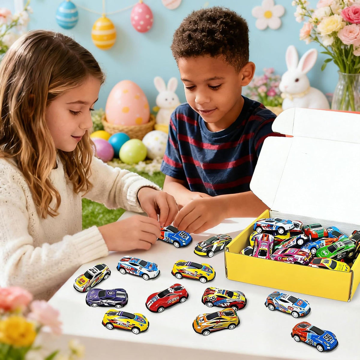 30 Toy Cars for Kids, Mini Race Car Party Favors & Classroom Prizes