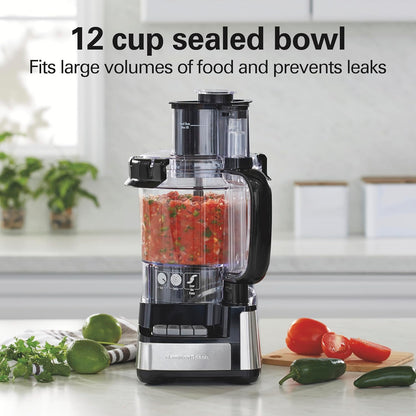 12 Cup Stack & Snap Food Processor and Vegetable Chopper