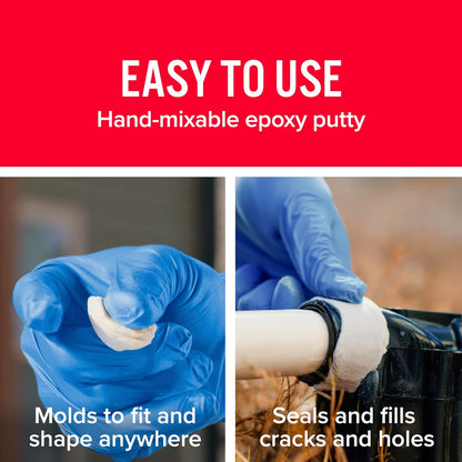 Waterweld, 1 Hour Cure, Epoxy Putty Stick - 2 Pack, Off-White (8277-2)