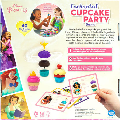 Disney Princess Enchanted Cupcake Party Game - Exciting Matching Game | Fun for Kids & Adults | Ideal for Disney Princesses Enthusiasts | Two Game Modes | Gaming Experience