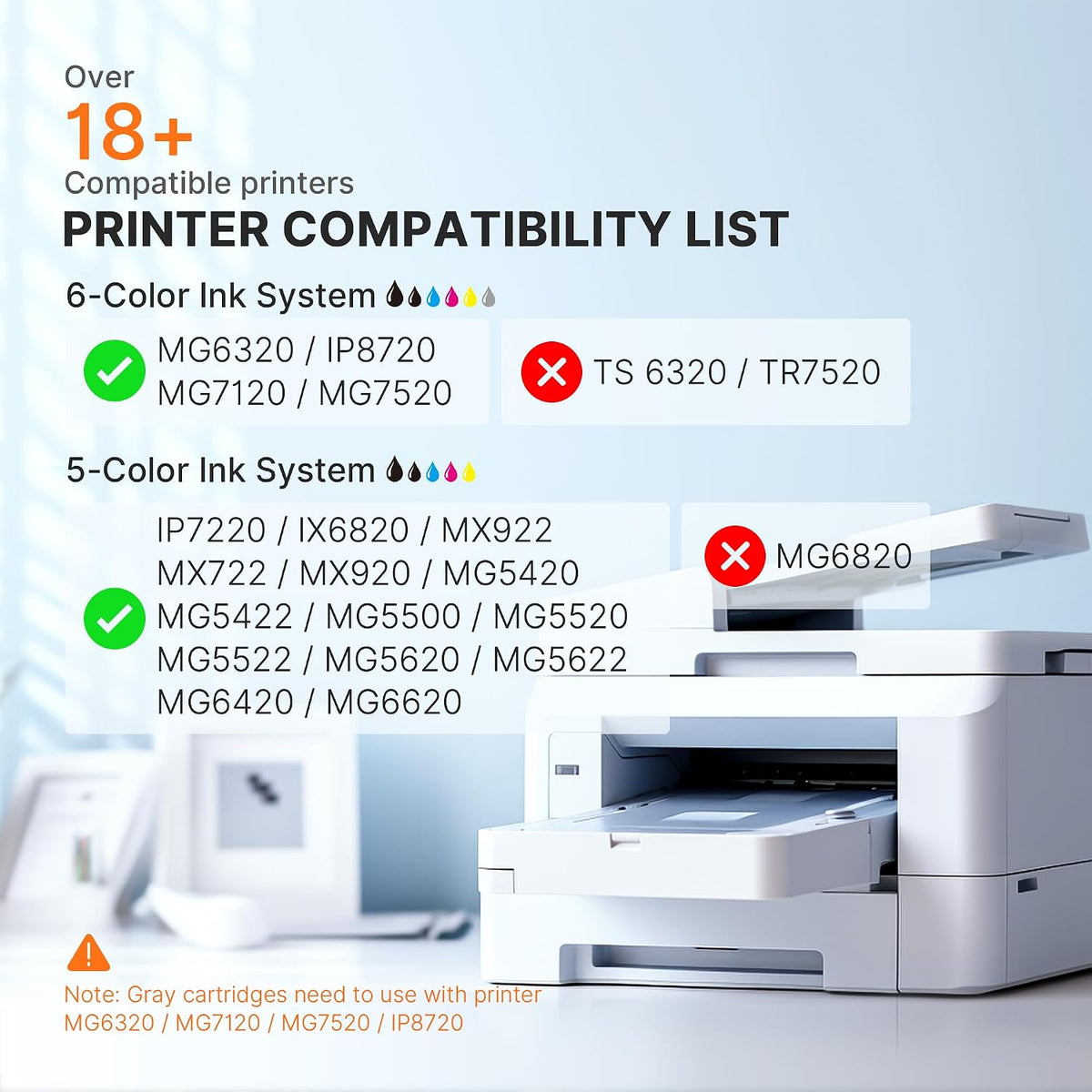 250XL 251XL Ink Cartridge for Canon PGI-250XL CLI-251XL for MX922 (15 Pack)