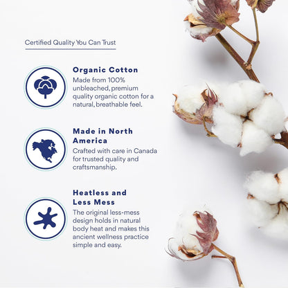 Organic Cotton Flannel Castor Oil Pack