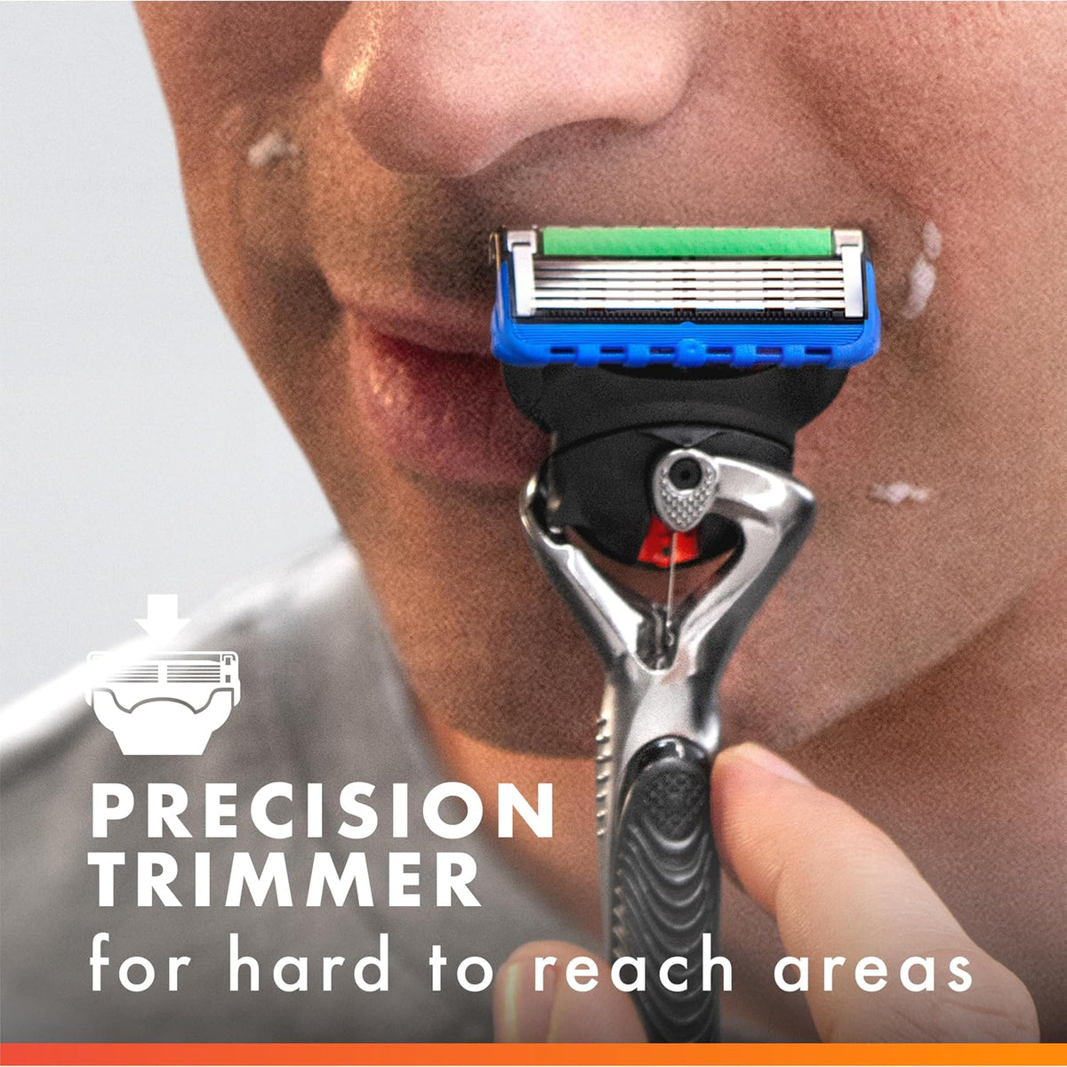 Fusion5 Proglide Men'S 5-Blade Razor Blade Refills with Precision Trimmer, 10 Count