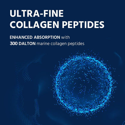 Marine Collagen Peptides - Hydrolyzed Ultra-Fine Collagen Powder for Women & Men, Hyaluronic Acid, Biotin, Vitamin C, for Skin, Hair, Nails, Joints, Non-Gmo, Unflavored, Easily Dissolved, 16Oz