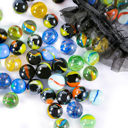 Colorful Glass Marbles, 0.6 Inch Marbles Bulk