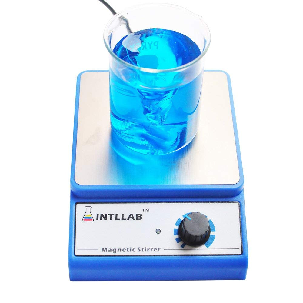 Magnetic Stirrer Stainless Steel Magnetic Mixer with Stir Bar (No Heating) Max Stirring Capacity: 3000Ml