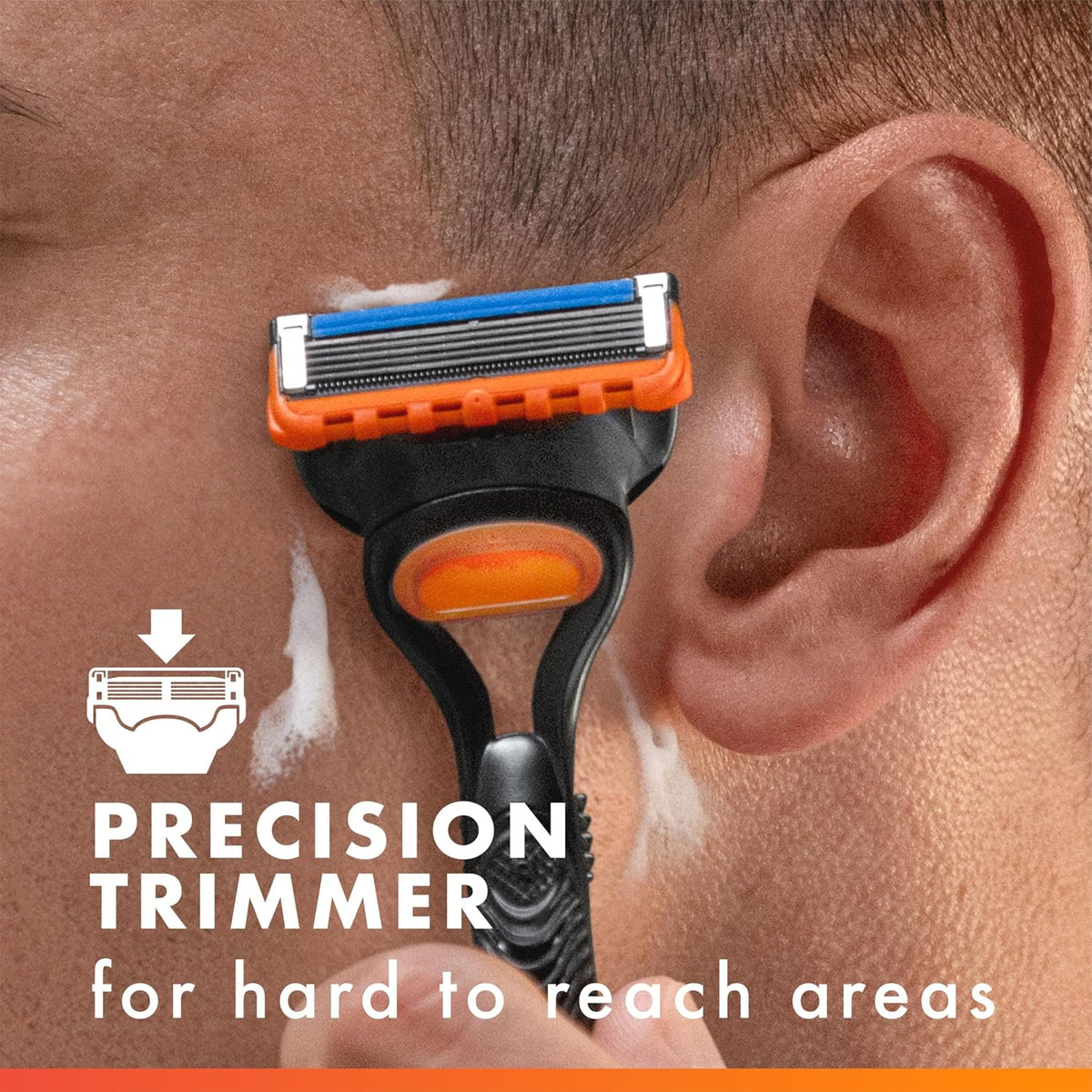 Fusion5 Razors for Men, 1 Razor, 4 Blade Refills, Lubrastrip for a More Comfortable Shave