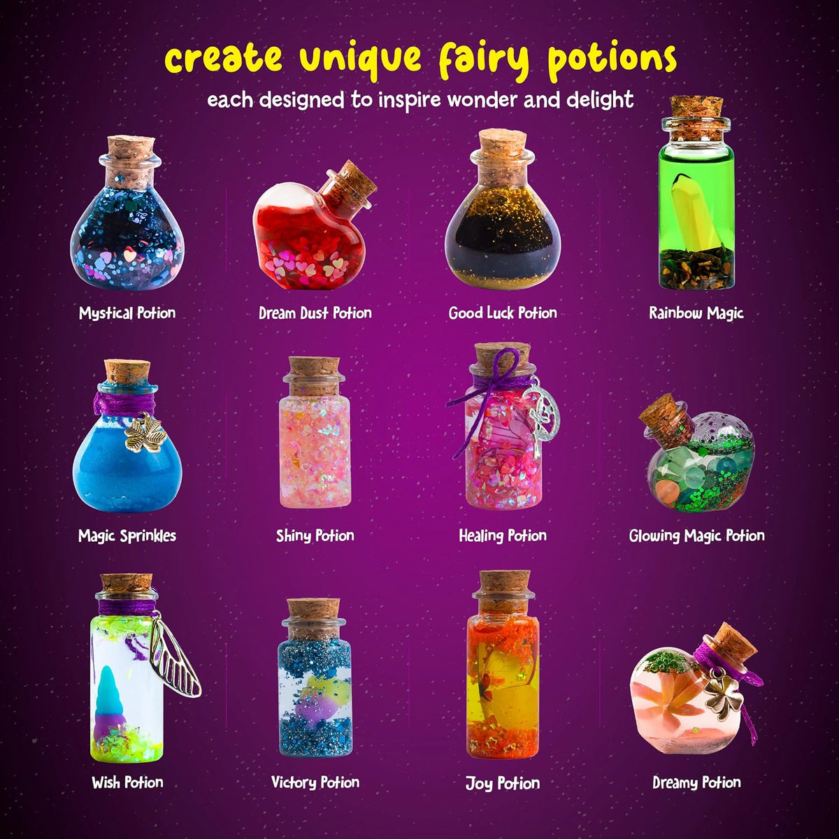 Fairy Magic Potion Kit for Kids - Magical Workshop Craft Kits - Girls Gifts