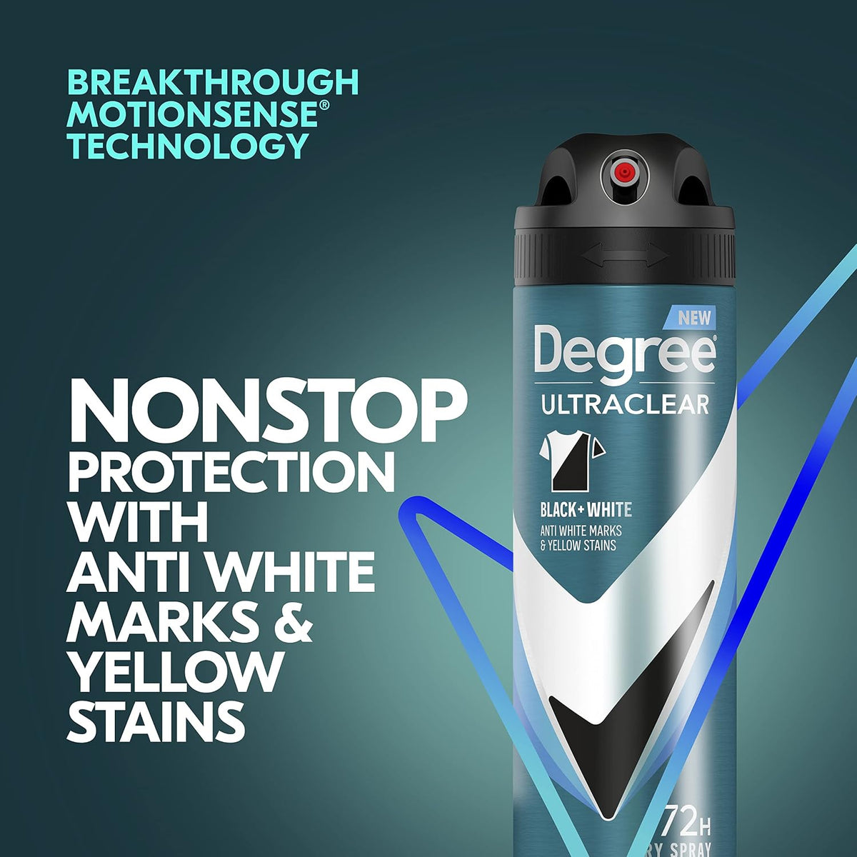 Men Antiperspirant Spray Black + White 3 Count Protects from Deodorant Stains Instantly Dry Spray Deodorant 3.8 Oz