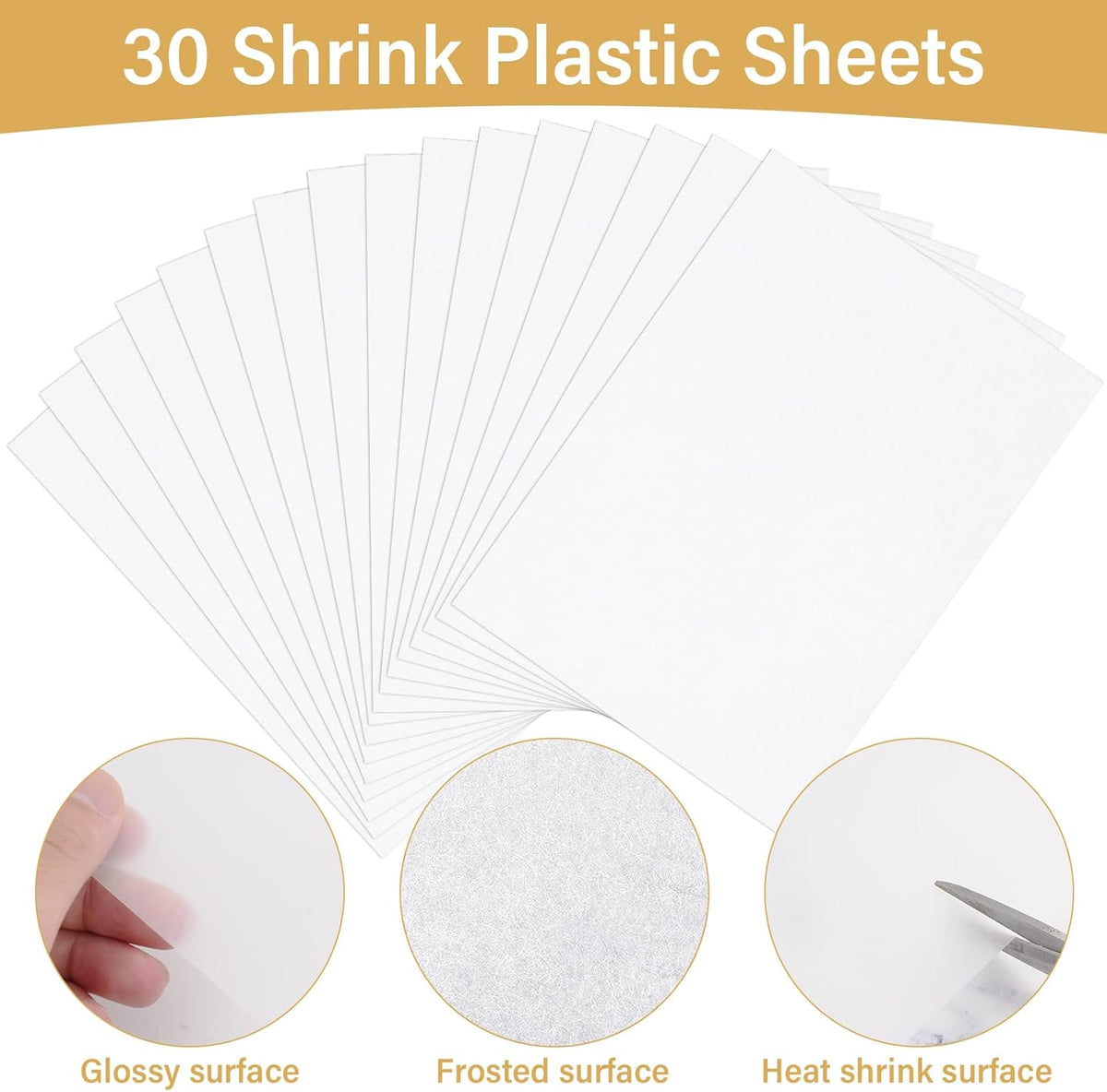 161 Pcs Shrink Paper Keychain Kit,30 Shrink Plastic Sheets for Kids