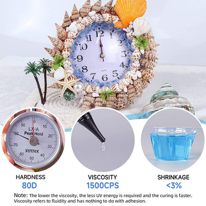 UV Resin Kit with Light, Bonding&Curing in Seconds, 30G