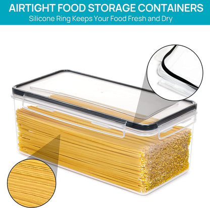 Pasta Storage Containers, 4 Pack, 3.2L Airtight Canisters