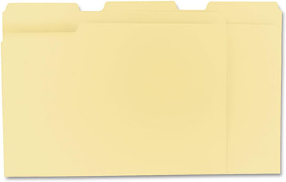 File Folders, 100 Pack, Durable Manila Folders, Letter Size (8.5" X 11"), 3 Top Tabs for Easy Labeling, Everyday Filing Essential for Offices, Classrooms & Home Document Organization