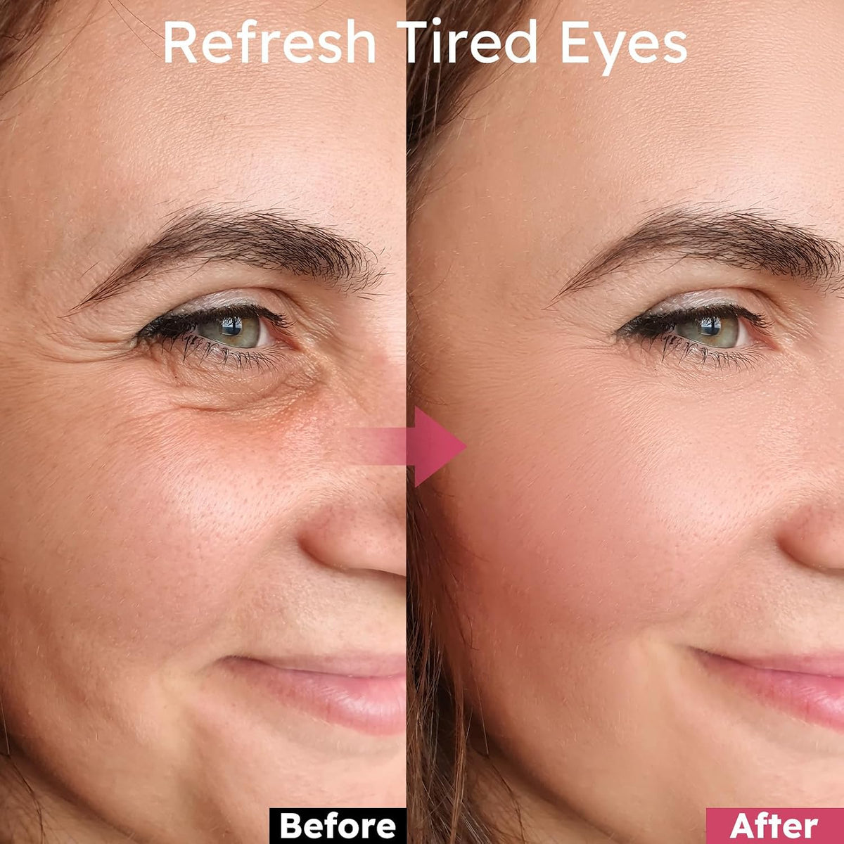 Retinol Caffeine Eye Patches, with Hydrolyzed Collagen, Peptides, 60 Pcs