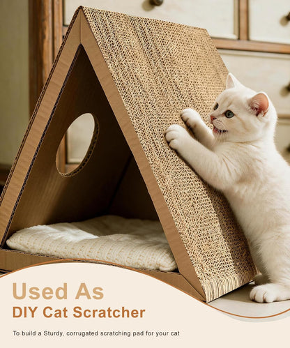 25 Pack Corrugated Cardboard Sheets, 8.5In X 11In