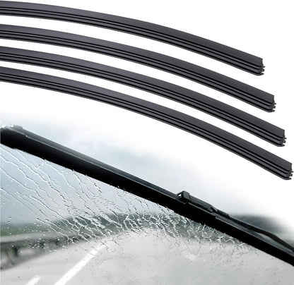 4Pcs Wiper Blade Refill, 28 Inch DIY Adjustable Wiper Blade Refill