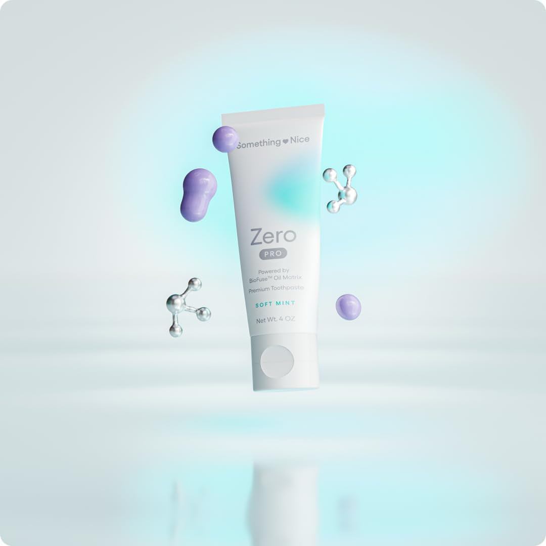 Zero Pro Toothpaste - 10% Nano Hydroxyapatite Toothpaste Fluoride Free with Biofuse Oil Matrix, Remineralizing, Whitening and Enamel Repair for Sensitive Teeth, Adults & Kids, Mint, 4Oz