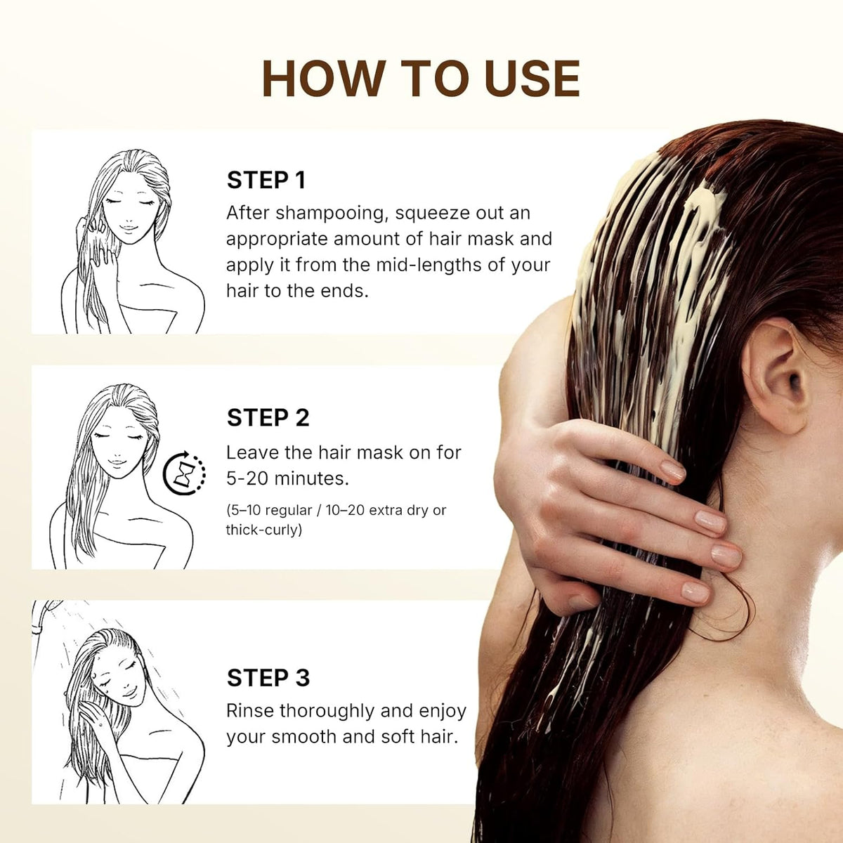 Collagen Hair Treatment for Dry Damaged Hair, 3.38Floz