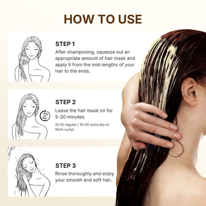 Collagen Hair Treatment for Dry Damaged Hair, 3.38Floz