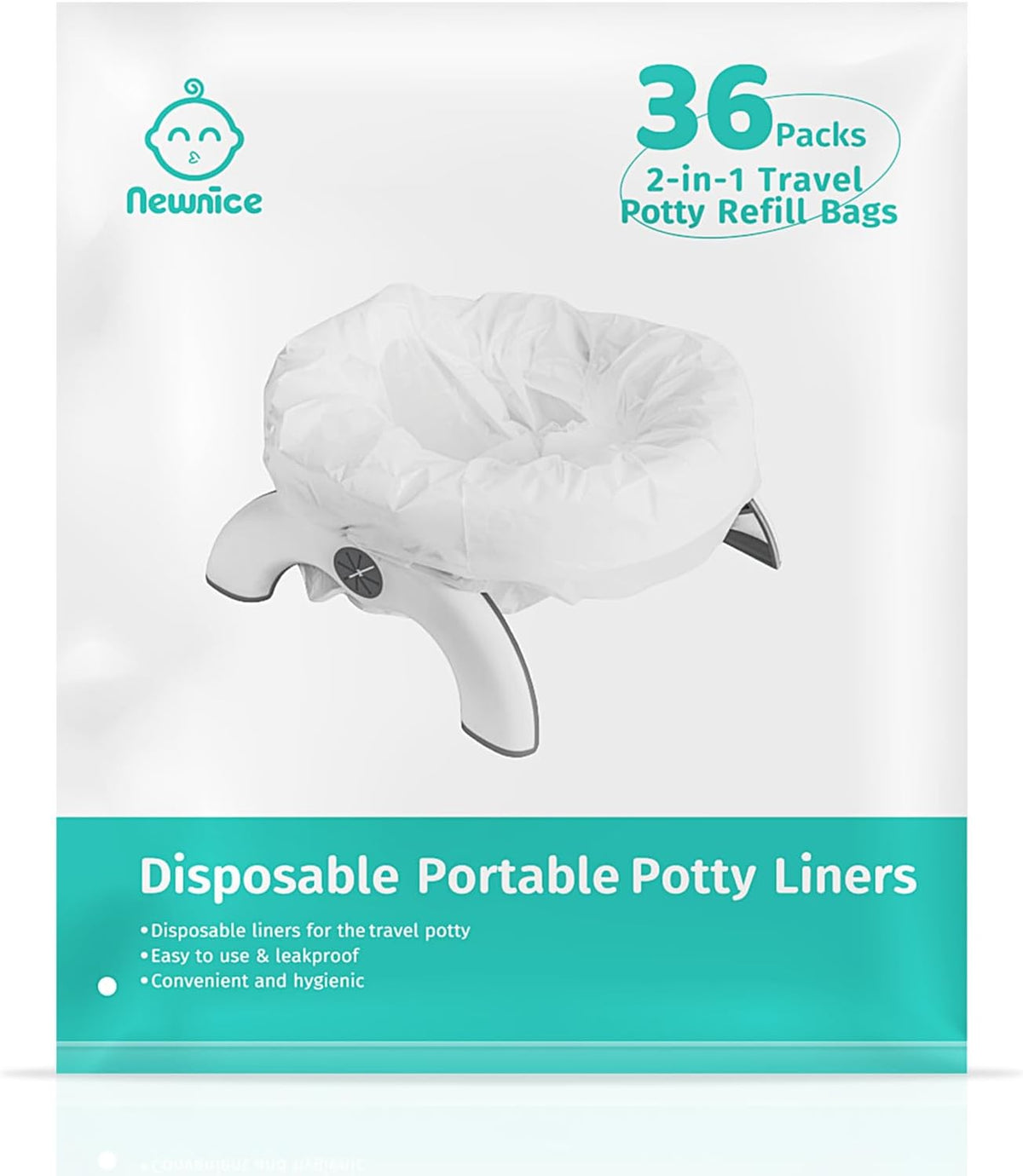 [36 Counts] Disposable Potty Liners for OXO Tot 2-In-1 Go Potty