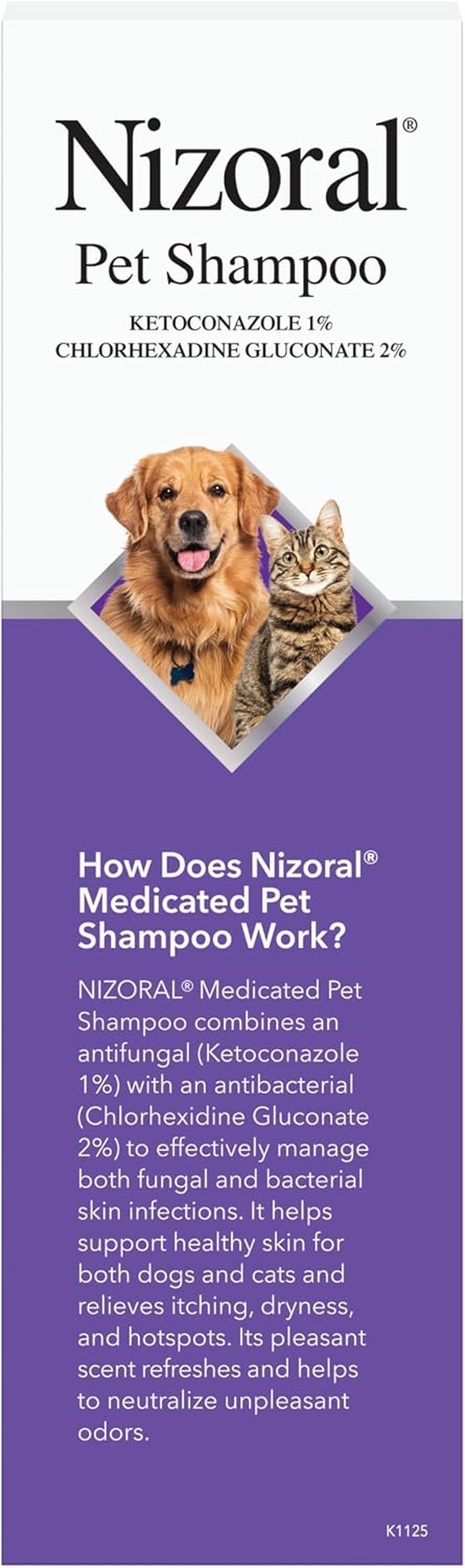 Ketoconazole Pet Shampoo, 16 Oz, Chlorhexidine, Dogs & Cats
