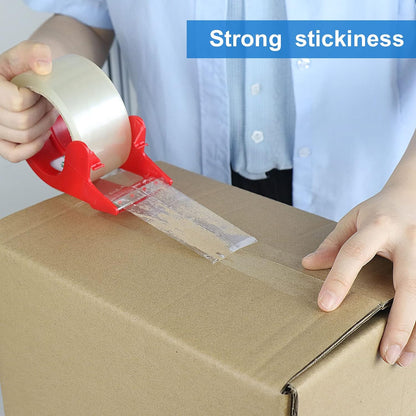 Heavy Duty Clear Packing Tape,2 Rolls with Refillable Dispenser,Noiseless Packaging Tape 1.88 Inches X 55 Yards,Industrial Grade Boxes Shipping Tape for Moving,Mailing and Storages