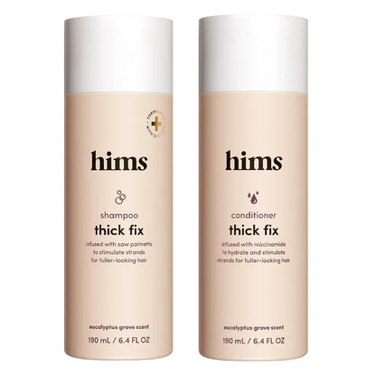 Hims Thick Fix Shampoo & Conditioner, Saw Palmetto, Eucalyptus, 6.4 Fl Oz