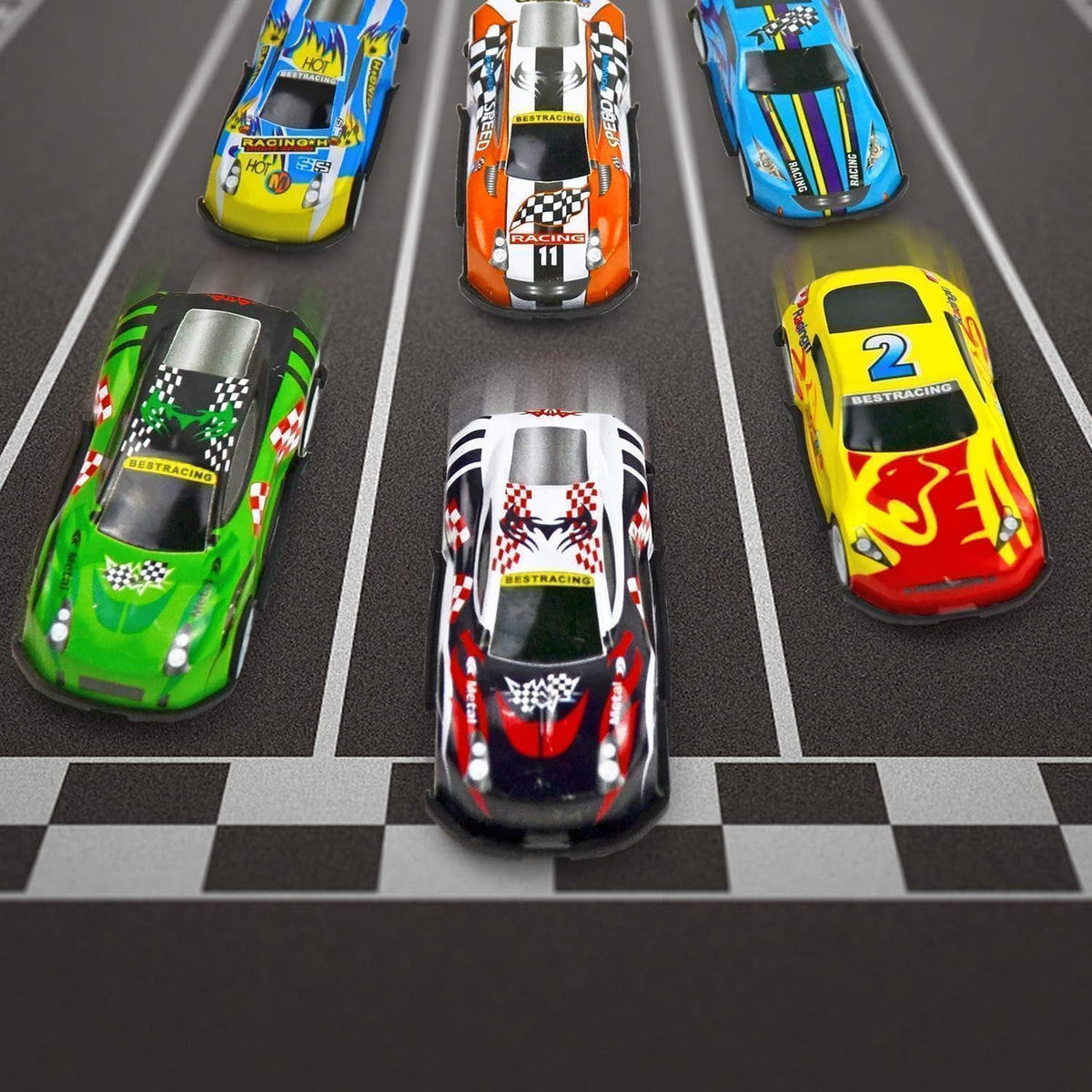 30 Toy Cars for Kids, Mini Race Car Party Favors & Classroom Prizes