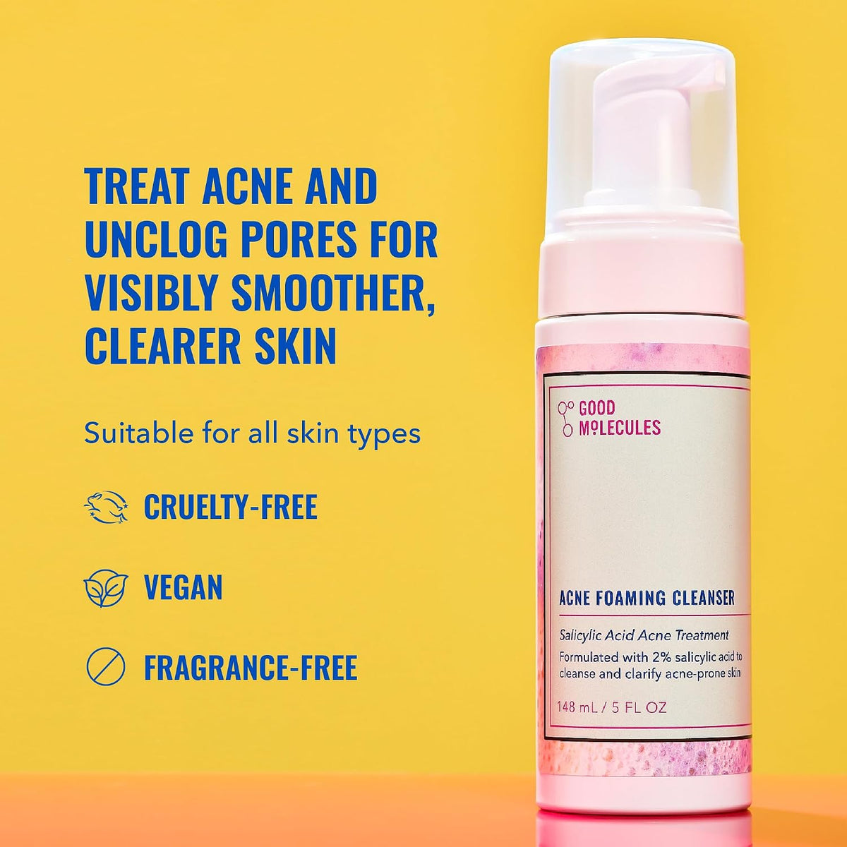 Acne Foaming Cleanser, 2% Salicylic Acid, 5 Fl Oz