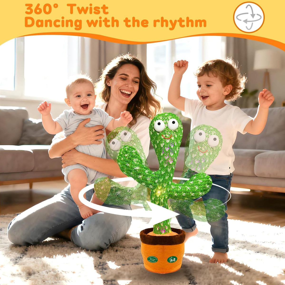 Interactive Dancing Talking Cactus Toy, Repeat What You Say