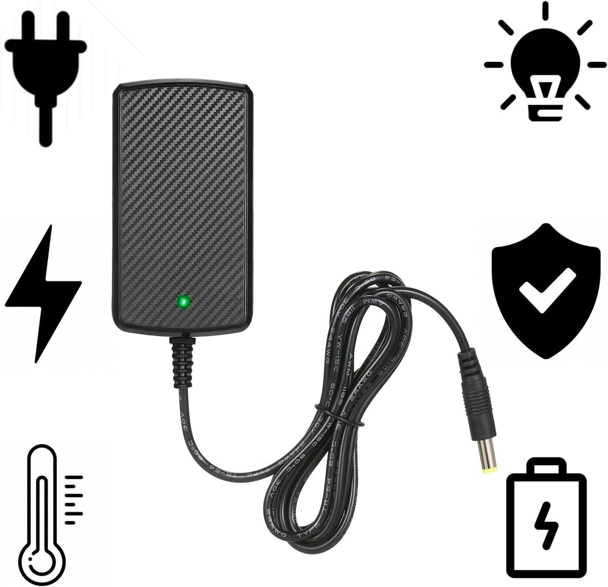 24V Charger for Kids Ride on Car Toys 24 Volt Battery Charger Wrangler SUV Kid Trax Dynacraft Toy Car Jeep ATV Quad Disney Electric Ride-On Charger 24V Battery Charger