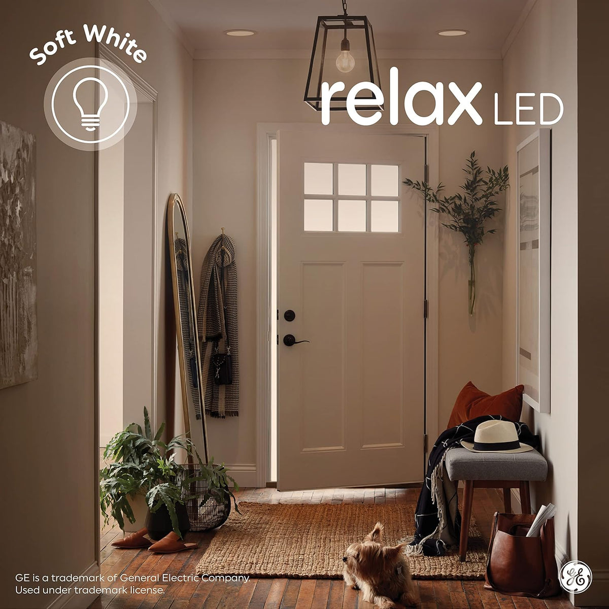 GE Relax LED Light Bulbs, 60 Watt, Soft White, A19 (4 Pack)