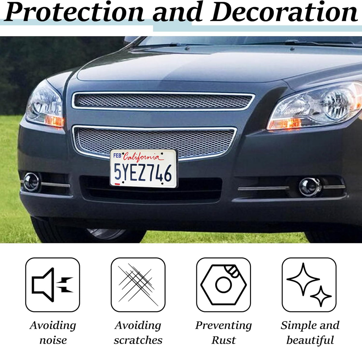 License Plate Bracket Holder, Front License Plate Frames, Universal Kit