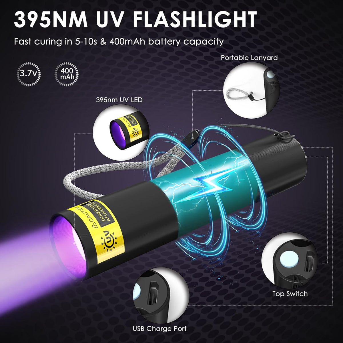 50G UV Resin Kit with Light for Bonding & Fast Curing in Seconds
