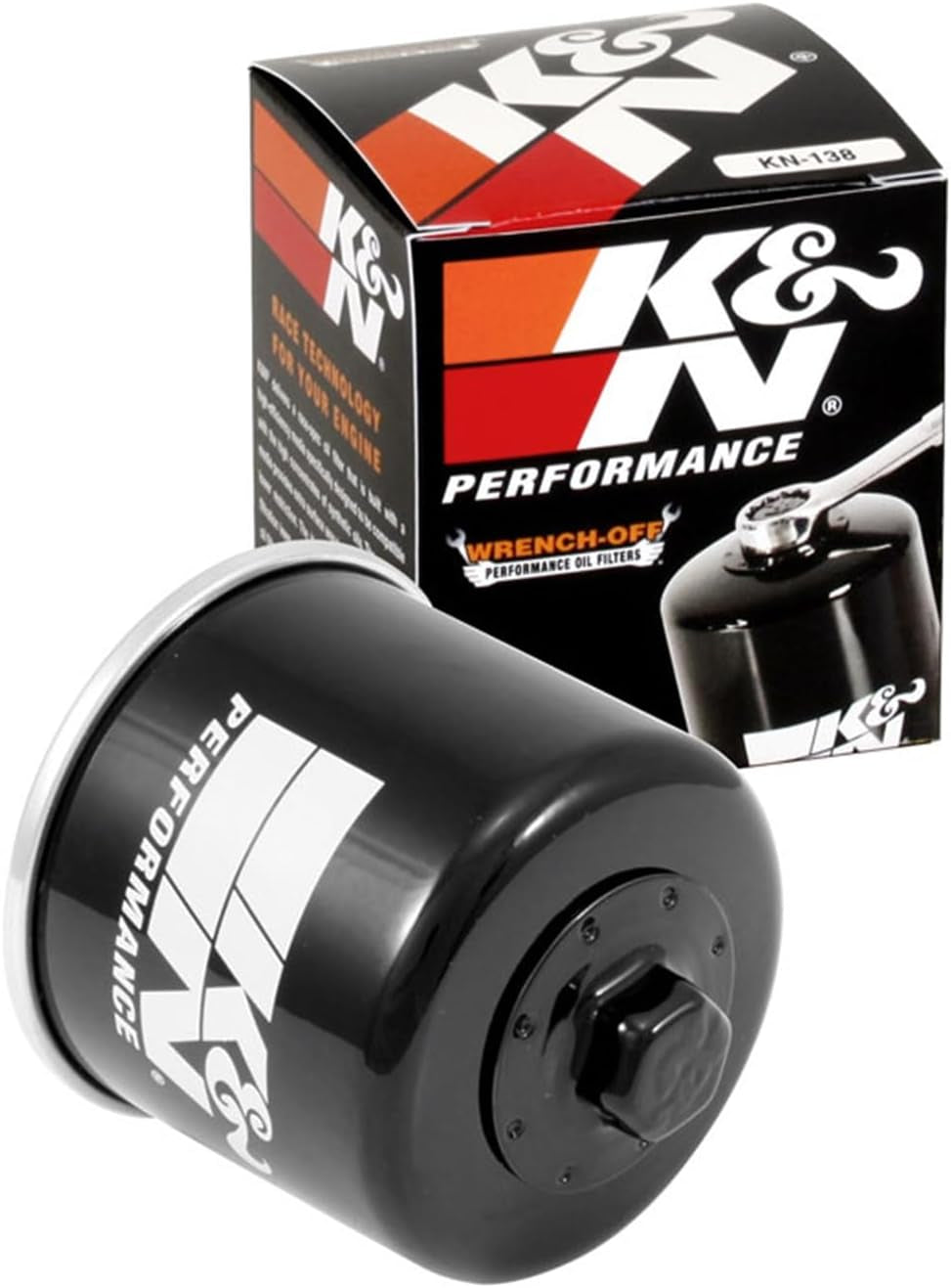 Motorcycle Oil Filter: High Performance, Premium, KN-138