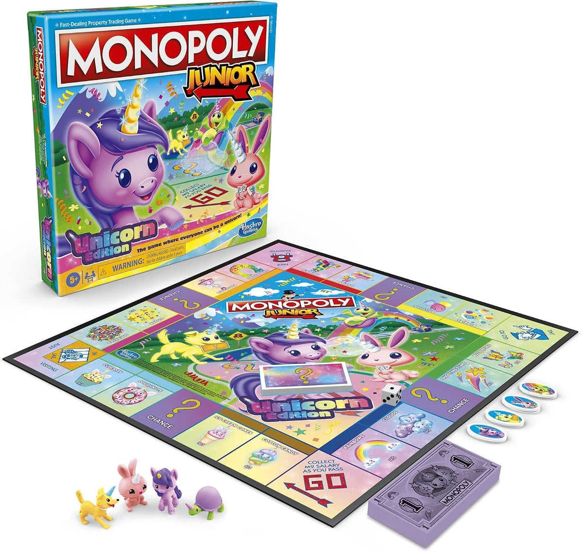Junior: Unicorn Edition Board Game | Magical-Themed Indoor Family Game | 2 to 4 Players | Preschool Games | Kids Gifts | Ages 5 and up (Amazon Exclusive)
