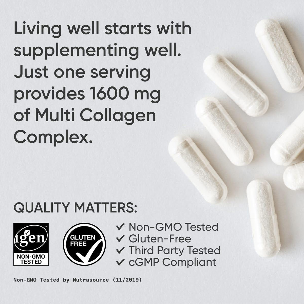 ® Multi Collagen Peptides W/Hyaluronic Acid, 90 Count