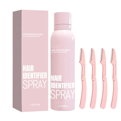 Hair Identifier Spray for Face Shaving，Face Hair Identifier Spray，Moisturizing and Skin Care Set Spray，Suitable for All Skin Types (1 Set)