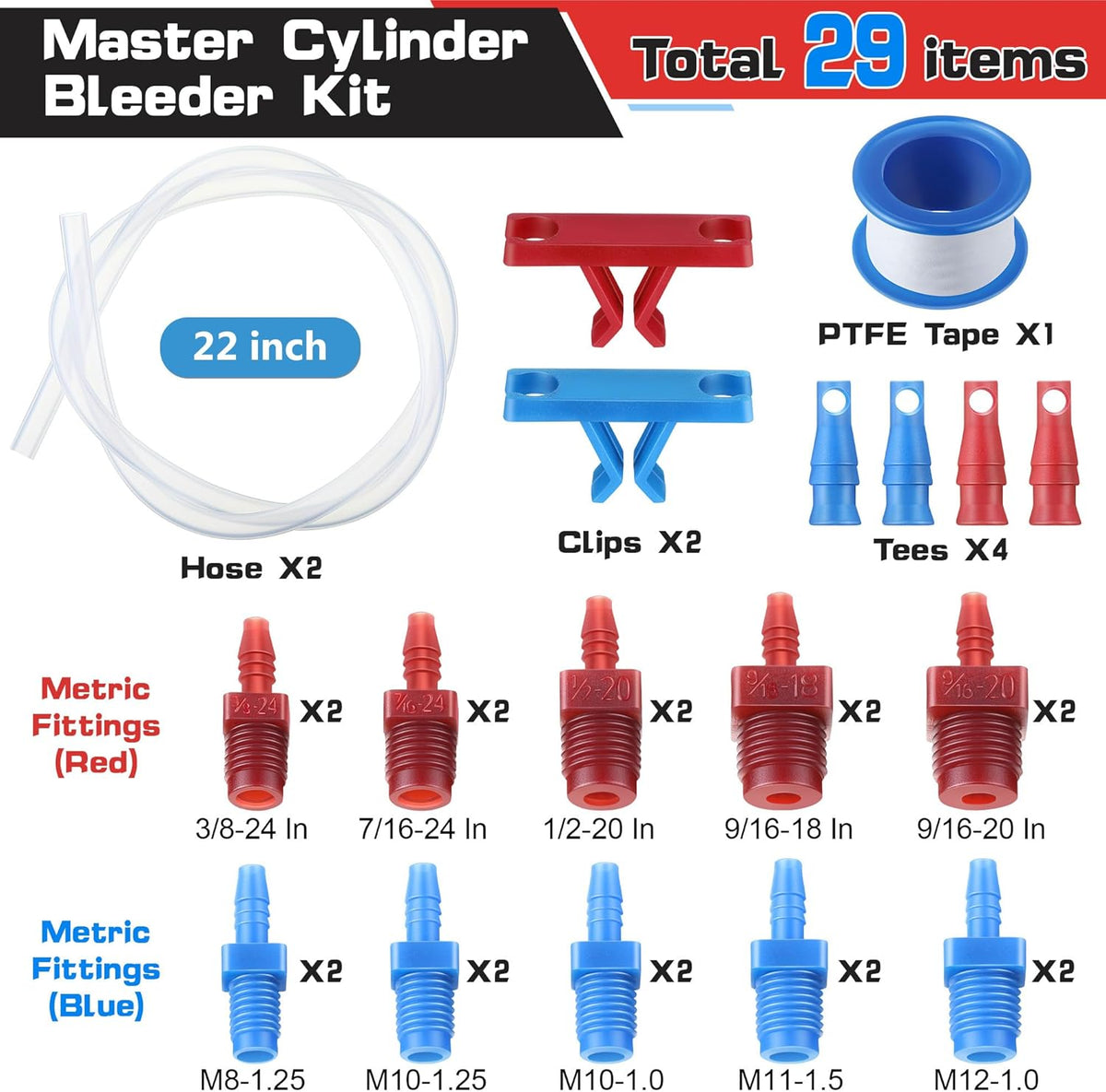 Master Cylinder Bleeder Kit Replacement for 14151