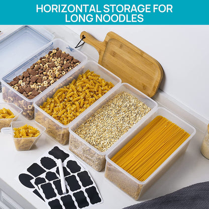 Pasta Storage Containers, 4 Pack, 3.2L Airtight Canisters